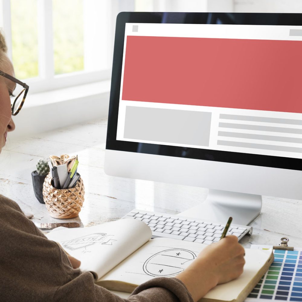 Web Design Template Copy Space Concept